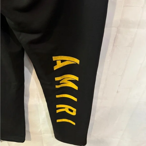 AMIRI Black Joggers with White Accents - Picture 3 of 11